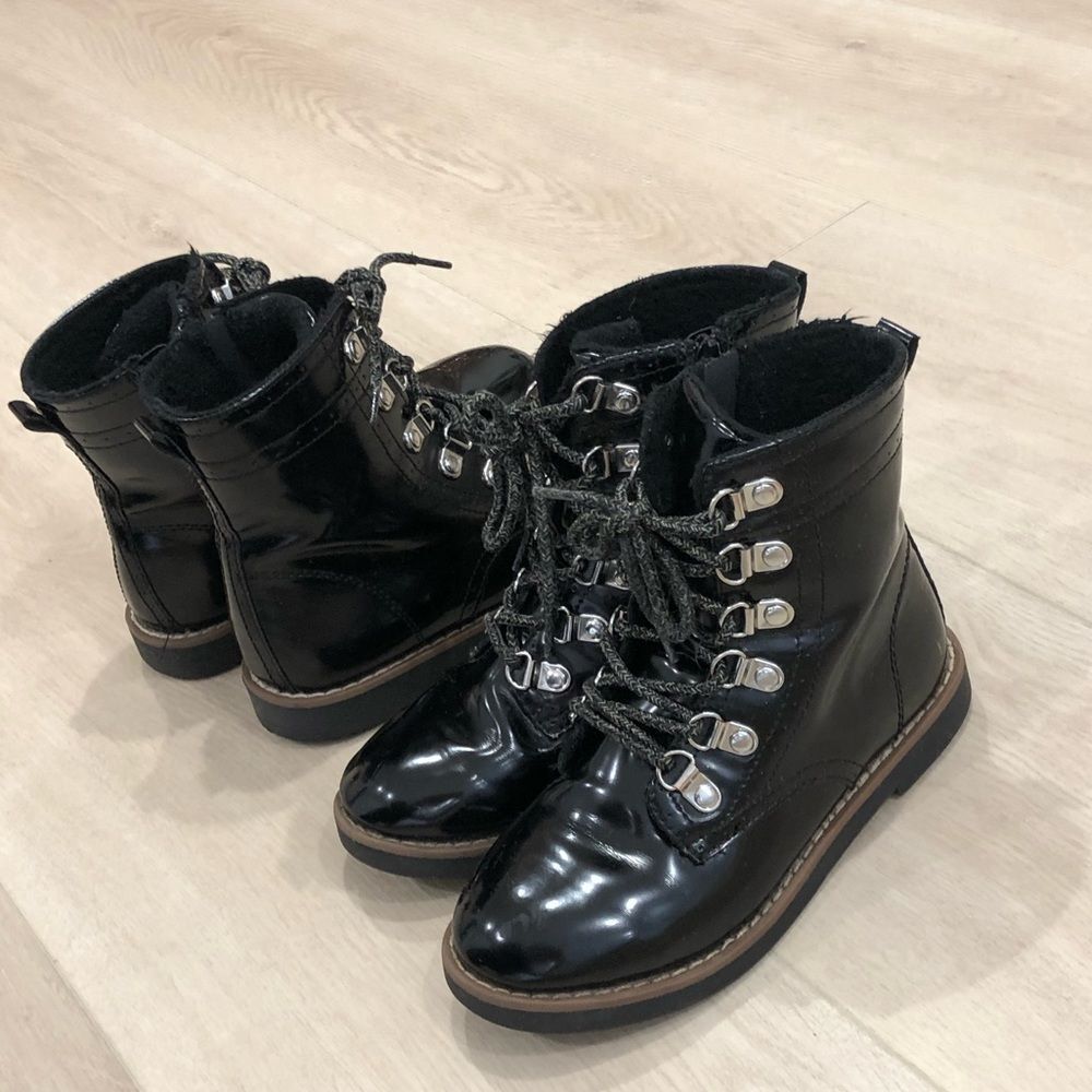 Black patent leather ankle boots - Picture 12 of 15